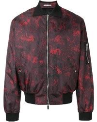 dior bomber jacket burgundy